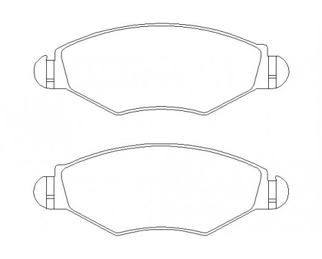 Bromsbeläggssats, skivbroms 2359703 Textar