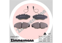 Bromsbeläggssats, skivbroms 23602.195.1 Zimmermann