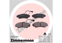 Bromsbeläggssats, skivbroms 23603.195.1 Zimmermann
