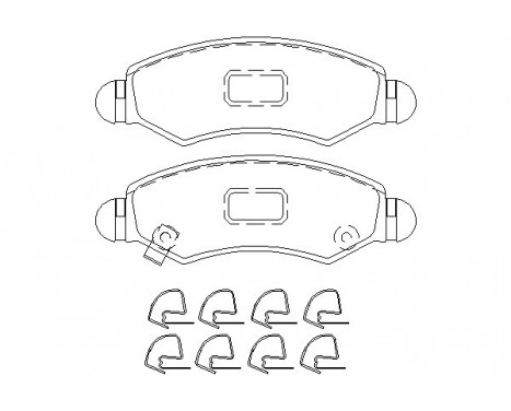 Bromsbeläggssats, skivbroms 2360501 Textar