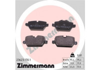 Bromsbeläggssats, skivbroms 23623.170.1 Zimmermann