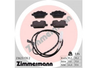 Bromsbeläggssats, skivbroms 23623.170.2 Zimmermann