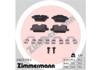 Bromsbeläggssats, skivbroms 23623.170.3 Zimmermann