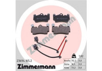 Bromsbeläggssats, skivbroms 23694.165.2 Zimmermann