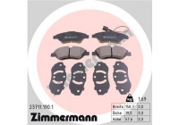 Bromsbeläggssats, skivbroms 23711.190.1 Zimmermann