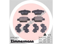 Bromsbeläggssats, skivbroms 23714.165.1 Zimmermann