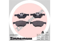 Bromsbeläggssats, skivbroms 23720.175.1 Zimmermann