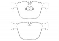 Bromsbeläggssats, skivbroms 2373001 Textar