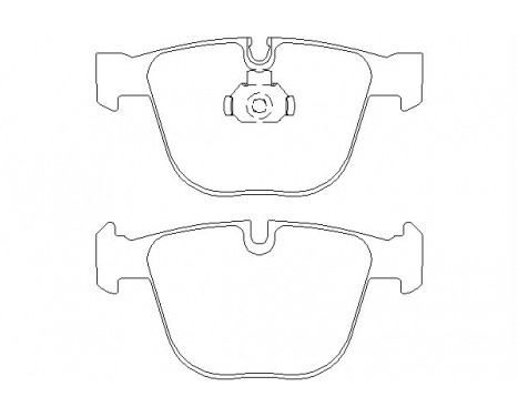 Bromsbeläggssats, skivbroms 2373001 Textar