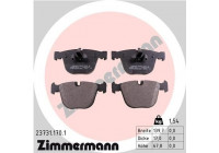 Bromsbeläggssats, skivbroms 23731.170.1 Zimmermann