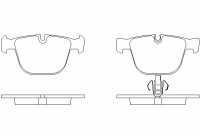 Bromsbeläggssats, skivbroms 2373101 Textar