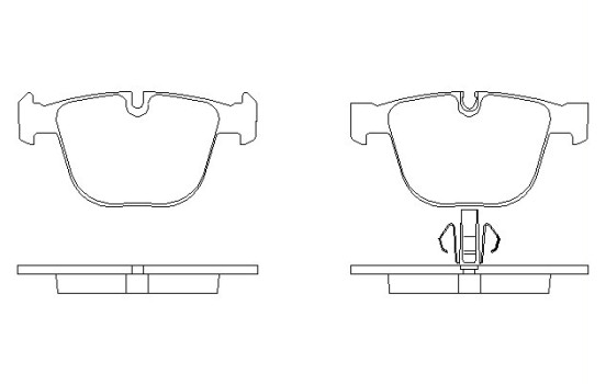 Bromsbeläggssats, skivbroms 2373101 Textar