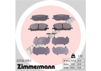 Bromsbeläggssats, skivbroms 23734.170.1 Zimmermann