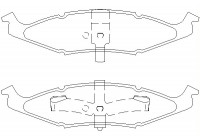 Bromsbeläggssats, skivbroms 2374001 Textar