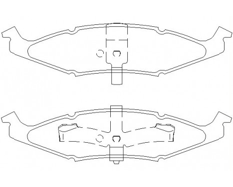 Bromsbeläggssats, skivbroms 2374001 Textar