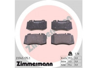 Bromsbeläggssats, skivbroms 23745.175.1 Zimmermann