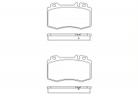 Bromsbeläggssats, skivbroms 2374502 Textar