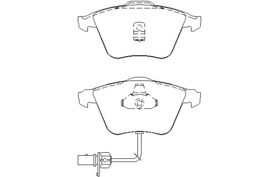 Bromsbeläggssats, skivbroms 2376201 Textar