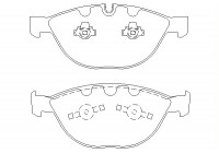 Bromsbeläggssats, skivbroms 2379101 Textar