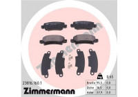 Bromsbeläggssats, skivbroms 23816.160.1 Zimmermann