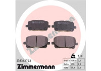 Bromsbeläggssats, skivbroms 23836.170.1 Zimmermann
