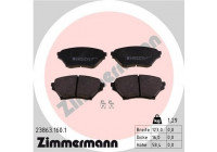 Bromsbeläggssats, skivbroms 23863.160.1 Zimmermann