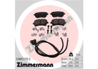 Bromsbeläggssats, skivbroms 23883.175.2 Zimmermann