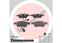 Bromsbeläggssats, skivbroms 23885.205.2 Zimmermann