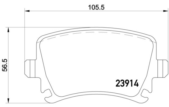 Bromsbeläggssats, skivbroms 2391402 Textar