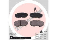 Bromsbeläggssats, skivbroms 23917.195.1 Zimmermann