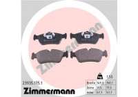 Bromsbeläggssats, skivbroms 23935.175.1 Zimmermann