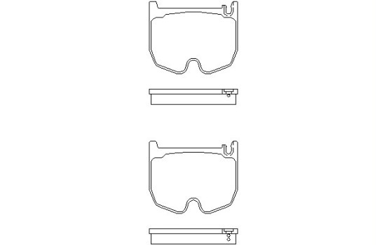 Bromsbeläggssats, skivbroms 2394301 Textar