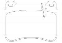 Bromsbeläggssats, skivbroms 2394501 Textar