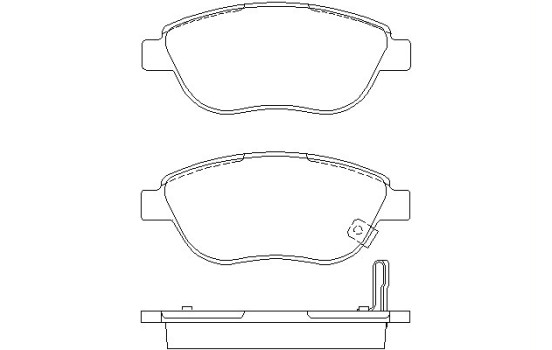 Bromsbeläggssats, skivbroms 2398101 Textar