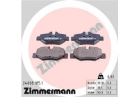 Bromsbeläggssats, skivbroms 24008.185.1 Zimmermann