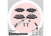 Bromsbeläggssats, skivbroms 24008.185.3 Zimmermann