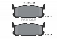 Bromsbeläggssats, skivbroms 2402901 Textar