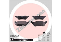 Bromsbeläggssats, skivbroms 24036.165.1 Zimmermann