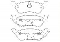 Bromsbeläggssats, skivbroms 2403601 Textar