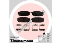 Bromsbeläggssats, skivbroms 24058.155.2 Zimmermann
