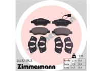 Bromsbeläggssats, skivbroms 24072.175.2 Zimmermann