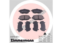Bromsbeläggssats, skivbroms 24073.165.1 Zimmermann