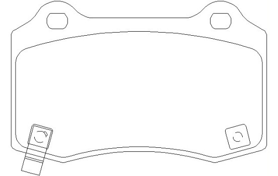 Bromsbeläggssats, skivbroms 2407601 Textar