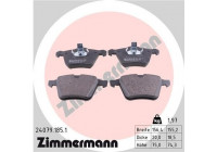 Bromsbeläggssats, skivbroms 24079.185.1 Zimmermann