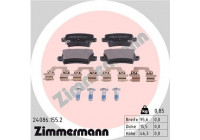 Bromsbeläggssats, skivbroms 24086.155.2 Zimmermann
