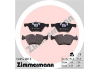 Bromsbeläggssats, skivbroms 24096.200.1 Zimmermann