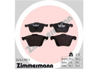 Bromsbeläggssats, skivbroms 24141.195.1 Zimmermann