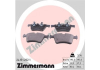 Bromsbeläggssats, skivbroms 24151.202.1 Zimmermann
