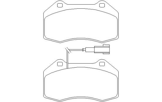 Bromsbeläggssats, skivbroms 2416202 Textar