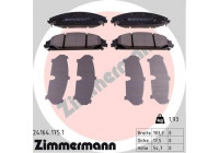 Bromsbeläggssats, skivbroms 24164.175.1 Zimmermann